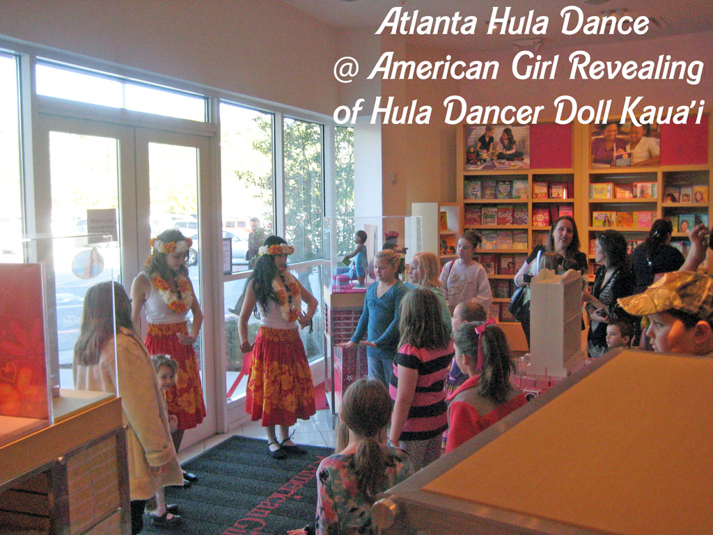 Atlanta Hula Dancers at Revealing of American Girl Hula Doll