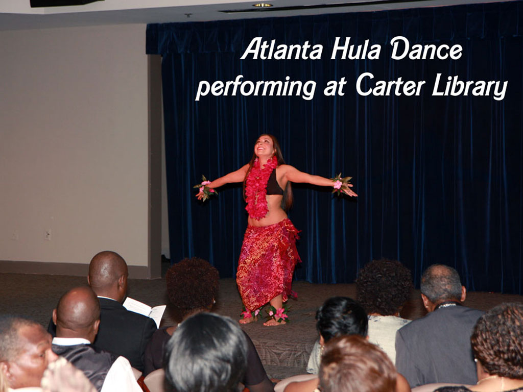 Atlanta Hula Dancer at Carter Center Library